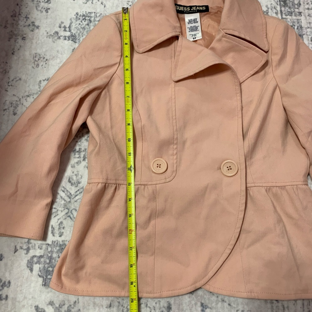 VTG Y2K Guess Blush Pink Blazer Jacket S - Picture 9 of 16